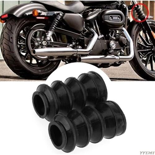 2 Rubber Front Fork Boots Shock Gaiters 39mm For Harley Davidson Iron 883 XL883 2019 Car Accessories