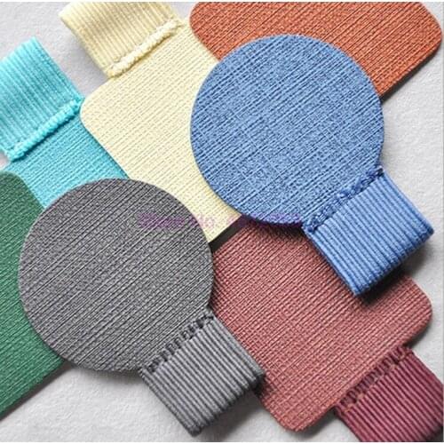 500pcs/lot Self-adhesive Leather Pen Clip Pencil Elastic Loop for Notebooks Journals Clipboards Pen Holder Elastic Loop 16Styles