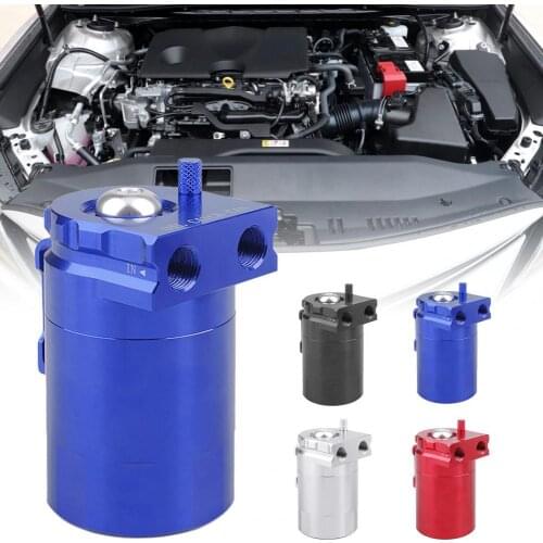 60% Dropshipping!!Oil Catch Can High Performance Better Filter Solid Color Aluminum Alloy Reservoir Tank for Car