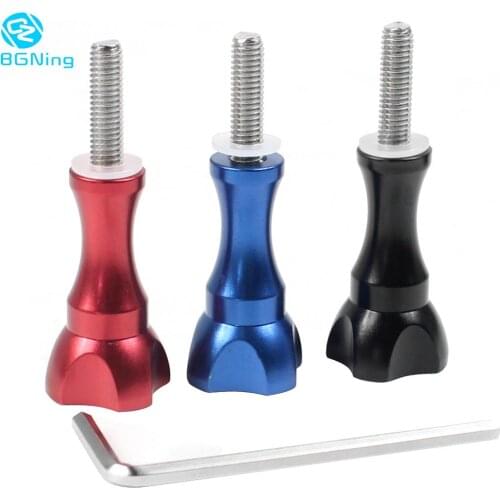 CNC Aluminum Long Thumb Knob Screw Adjustable for GoPro Hero 8 Max 7 6 5 Sjcam Yi 4K EKEN Action Sports Camera Diving Accessory