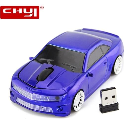 2.4GHz Wireless Mouse Super Racing Car Desig 3 Buttons 1600 DPI Optical With USB Receiver For PC Laptop