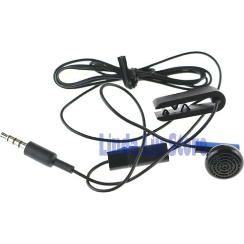 ChengChengDianWan 2pcs/lot Wired Earphone For Blue Mono Headset for PS4 new Headphone Unilateral Ear Jack W/ Mic Swicth