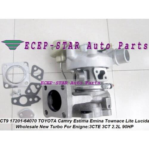 CT9 17201-64070 17201-64071 TURBINE TURBO Turbocharger Fit For TOYOTA Camry Lite TownAce Vista Emina Lucida 3CT 3C-T 2.2L 90HP