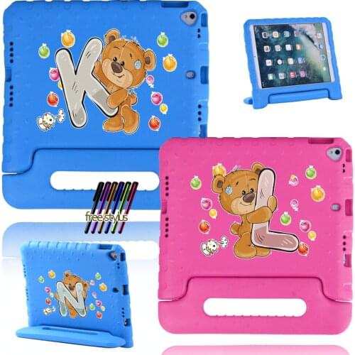 For Apple IPad 7/ IPad 8 Childrens Cute Shock-proof Dust-proof and Drop-proof Tablet Protective Cover + Free Stylus