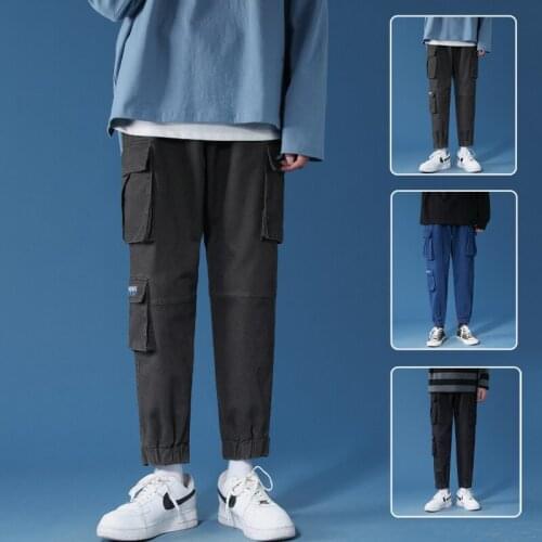 Jeans Baggy Men Blue Wide Pants Motorcycle Party Casual Trousers Street 2020 Denim Men Clothin