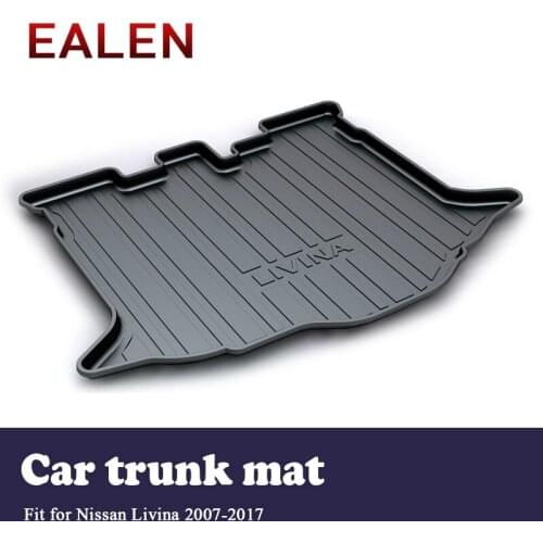 EALEN For Nissan Livina 2007 2008 2009 2010 2011 2012 2013 2014 2015 2016 2017 Anti-slip mat Accessories 1Set Car rear trunk mat