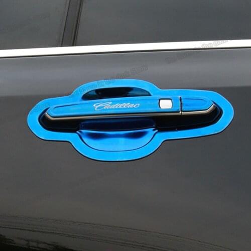 Lsrtw2017 Car Exterior Door Handle Bowl Frame Trim Decoration for Cadillac Xt4 2018 2019 2020 2021 Accessories Auto Decor