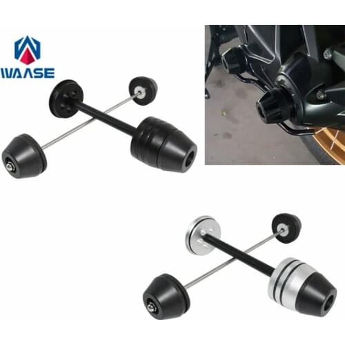 Waase For BMW R1200GS 2004-2012 / R1200 GS ADV 2005-2013 Oil Cooler Front & Rear Wheel Fork Axle Sliders Cap Crash Protector