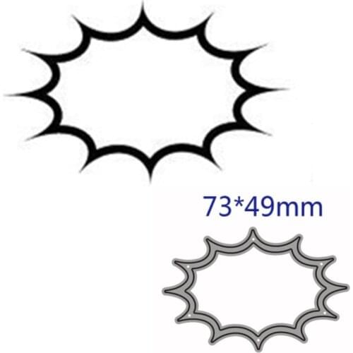 Metal cutting dies cut die mold Speech bubble decoration Scrapbook paper craft knife mould blade punch stencils dies