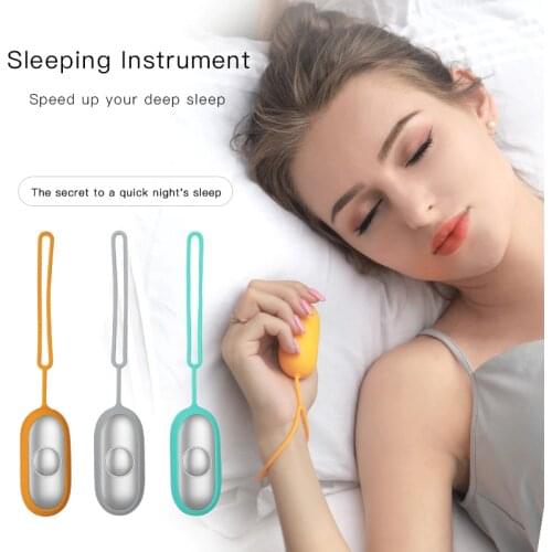 Microcurrent Sleep Holding Sleep Aid Instrument Pressure Relief Sleep Device Hypnosis instrument Massager and Relax USB Charging