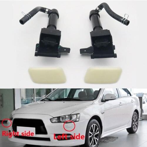 Auto Front Bumper Headlight HeadLamp Washer Spray Nozzle Jet Cleaning Pump Actuator & Cover Cap for Mitsubishi Lancer EX