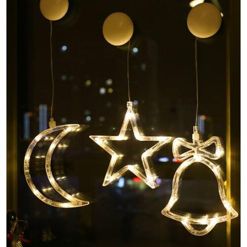 Mycyk New Year Christmas shopping window bedroom glass paste ins creative decorative lights Spring Festival decoration small hot