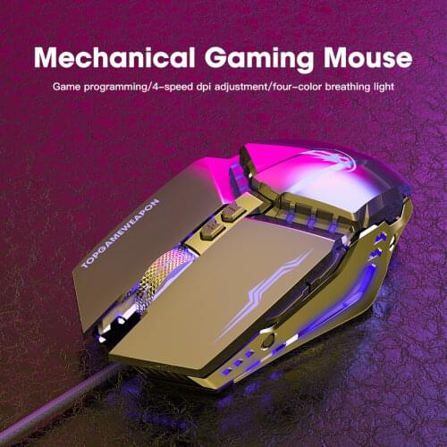 Niye Gaming Mouse Gamer 4800DPI Wired USB Ergonomic Mouse Colorful Led Mause Computer Mouse Optical PC Mice Backlight for Laptop