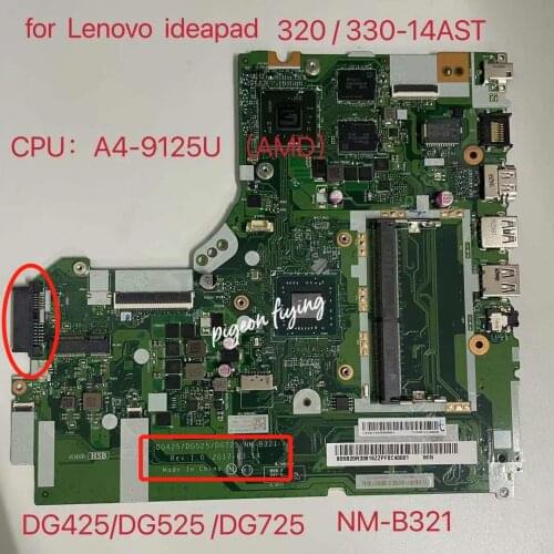 NM-B321 for Lenovo Ideapad 320/330-14AST Laptop Motherboard CPU:A4-9125U GPU:M350 2G FRU: 5B20R33818 100% test Ok