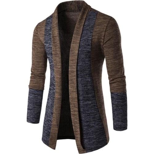 MRMT 2021 Brand New Mens Jackets Sweater Solid Color Casual Splicing Cardigan Overcoat for Male Sweater Jacket Clothing Garment