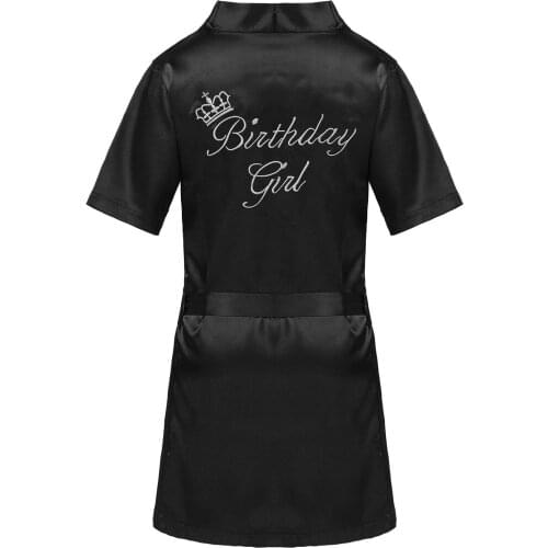 New Kids Robe Satin Children Summer Kimono Bath Robes Silk Children Girls Bathrobe Nightgown Robe for Party Birthday Bridesmaid