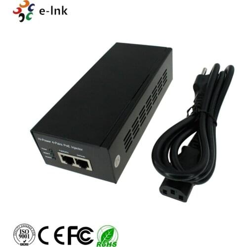 E-link Single-Port 10/100/1000Mbps Gigabit Ultra PoE Injector 60W Output