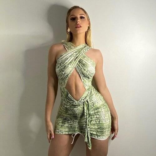 ZKYZWX Sexy Snake Print Off Shoulder Summer Dress Birthday Outfits for Women Party Clubwear Backless Hollow Out Mini Dresses