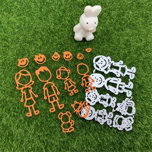 Family members craft die metal cutting die scrapbook stamp carving paper card stamping die new DIY die