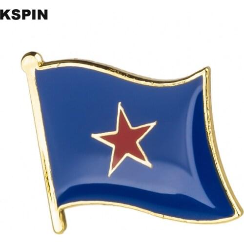 Blue Star Metal Badge Lapel Pins Brooch Jewelry Rozet in Badges Pin XY0369