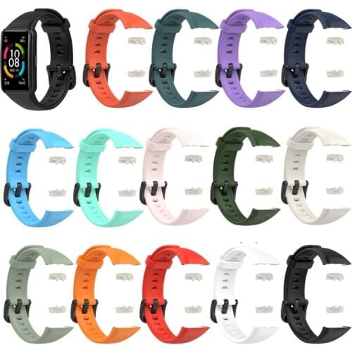 Replacement Sport Silicone Watch Band Wrist Strap Adjustable Watchbands for -Huawei Honor Band 6 Smart Watch watch bands for me
