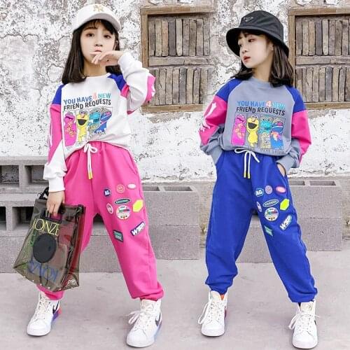 New Arrive Spring Autumn Baby Boys Girls Set Kids Sweatshirts +Pants Sport Tracksuit Teenage Children Clothing Suit High Quality