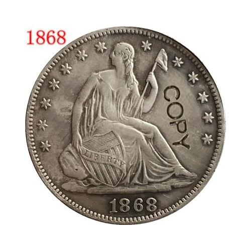 USA 1868 P,S SEATED LIBERTY HALF DOLLAR COPY COINS