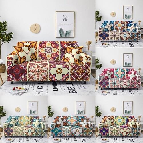 Bohemia Wrap All-inclusive Sofa Cover Elastic Sofa Towel Living Room L Shape Armchair Furniture Protective Couches Sofa 1-4Seat