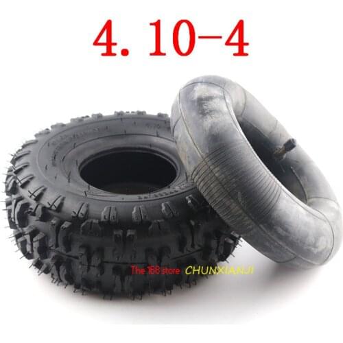High performance 4.10/3.50-4 410/350-4 ATV Quad Go Kart 47cc 49cc Chunky 4.10-4 Tire inner tube Fit All Models 3.50-4 4" tire