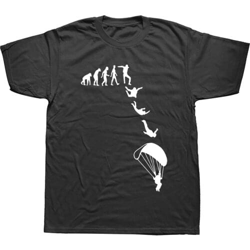 Funny Skydiving T-shirt Sky Diving Graphic Cotton Short Sleeve Skydiver Gift Parachute Evolution Jumping T Shirts Harajuku