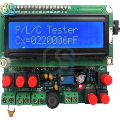 LCD Digital Secohmmeter Frequency Capacitance Inductance Meter Cymometer CF Inductor Capacitor Tester Permittimeter DIY Kit