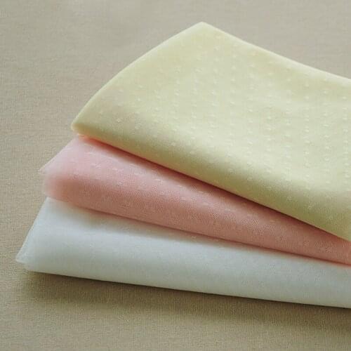 0.5meter (50cm) Pink White Jaquard Dot Mesh Lace Fabric For Summer Dress Wedding Garment Sewing Decorative Tulle Fabric Material