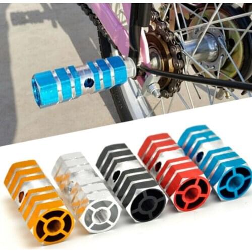 1 pair of bicycle rear axle pedal rocket launcher hexagon foot post auxiliary bar balance bar bike pedals kids platform
