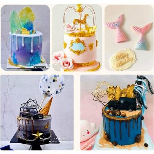 10g per bottle Edible gold red blue powder,Handmade chocolate fondant cake baking,decoration Art food grade pearl pigment powder