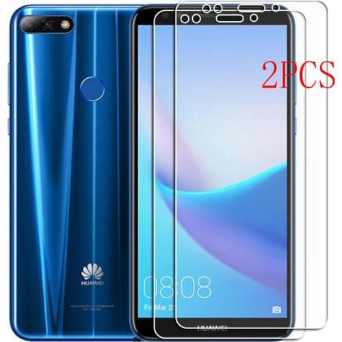 2PCS FOR Huawei Y7 Prime 2018 PRO High HD Tempered Glass Protective On Y7Prime LDN-L01, LDN-LX3 Screen Protector Film