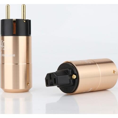 Accuphase 40th EU Schuko Power Plug IEC Connector Amplifier CD DVD Player AC Cord Power Cable Plug DIY Mains