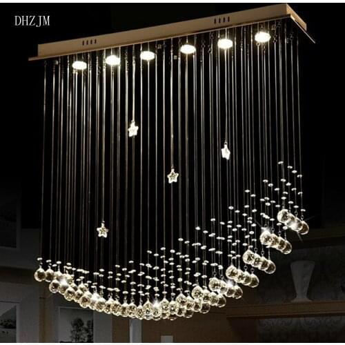 Free shipping FOR DHL New Modern Crystal Chandelier for dining room L1000mm*W250mm*H1000mm lustre para sala indoor lighting