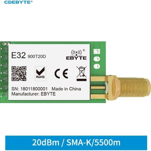 Ebyte E32-868T20D Lora Sx1276 868Mhz Iot 20Dbm 100Mw Wireless Transceiver Module Uart Transmitter And Receiver