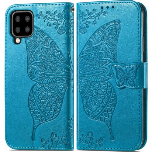 M32 M12 M 32 2021 Flip Case Butterfly Wallet Leather 360 Protect Coque for Samsung Galaxy M12 Case Samsung M32 M 12 Flip Cover