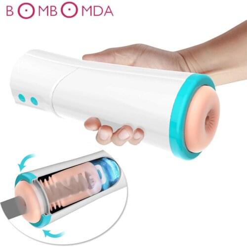 Pussy Automatic Telescopic Vagina Anal Male Real Masturbator For Man Suction Cup pocket Vagina Masturbation Cup Men Gay Sex Toy