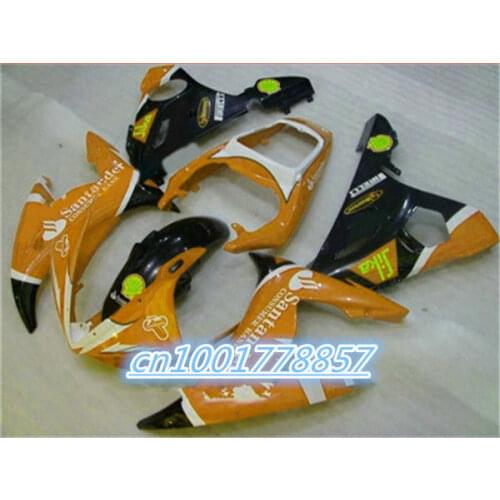 Yellow white motorcycle fairing kit FOR YZF R6 2003 2004 2005 YZF-R6 03 04 05 YZFR6 600 03-05