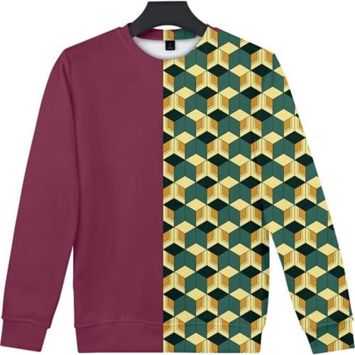 Anime Demon Slayer Cosplay Costumes Tomioka Giyuu Hoodies Sweatshirts Kimetsu No Yaiba Long Sleeve Pullover Sweater Coats