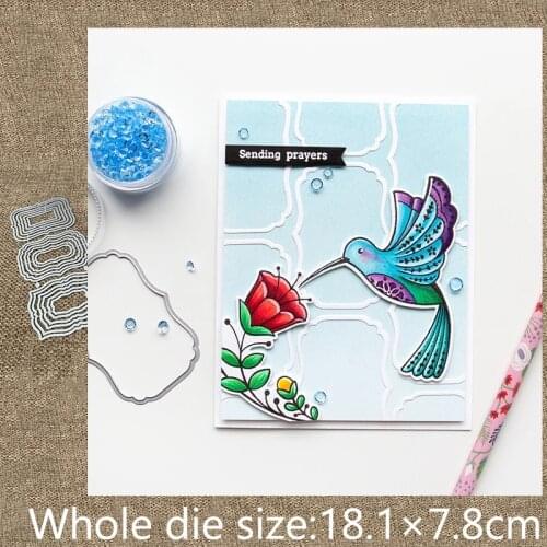 XLDesign Craft Metal Cutting Dies stencil mold 18pcs shape frames decoration scrapbook Album Paper Card Craft Embossing die cuts
