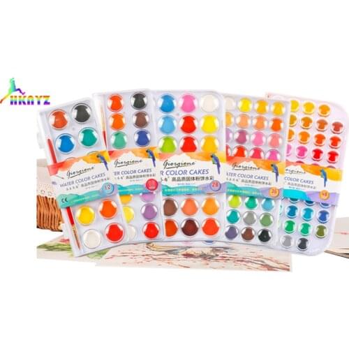 Watercolor Pigment Set 36 Solid Watercolor Pigment Beginner Painting Tool Set Studio Promotional Gifts
