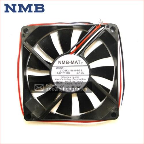 NMB 3106KL-05W-B59 24V 0.16A 80 * 80 * 15 8015 8CM / cm axial flow fan