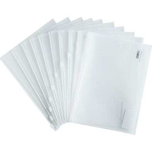 DL 5589 pull edge bag PP sanding transparent zipper A5 file bag filing office stationery Teaching equipment for office supplies