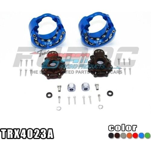 RC Car Parts 1/10 TRX4 TRX-4 Crawler Aluminum Pendulum Wheel Knuckle Axle Counterweights 6mm Hex Adapter Front Rear Outer Case