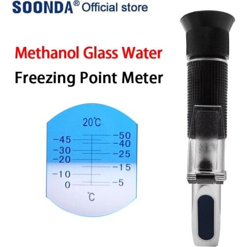 Refractometer Methanol freezing point meter Car Glass Cleaner Freezing point tester Measuring instruments tools
