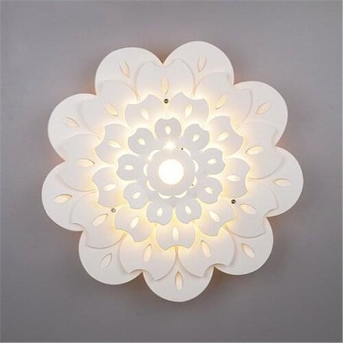 Nordic bedroom carving flower led ceiling lamp corridor living room cloakroom hotel bedside staircase lamp