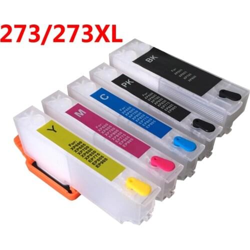 T273 T273XL Refillable Ink cartridge for Epson XP600 XP610 XP625 XP800 XP-600 XP-620 XP-810 XP-820 printer with Auto reset chip